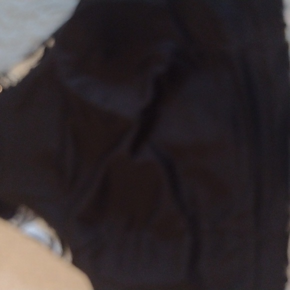 A black white and silver halter top with back zipper and cups, midrift - Picture 4 of 6